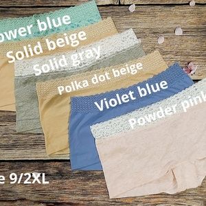 6pk new MAIDENFORM DREAM COTTON BOYSHORTS, 9/2XL